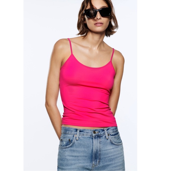 ZARA Stretch Top Thin Straps - Picture 1 of 2